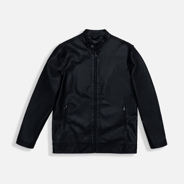 CHAMARRA BIKER COLOR NEGRO