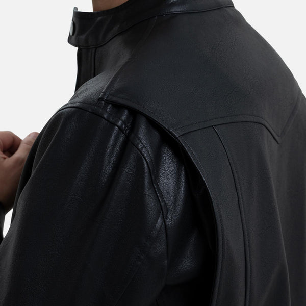 CHAMARRA BIKER COLOR NEGRO