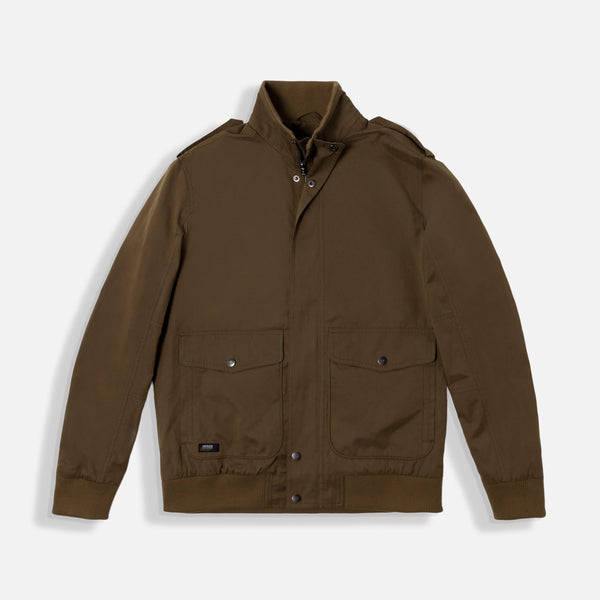 CHAMARRA BOMBER COLOR VERDE MILITAR