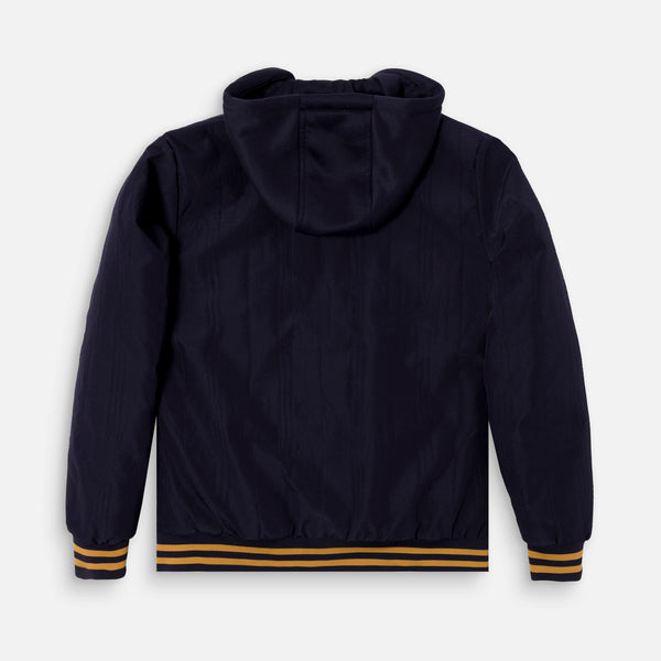 CHAMARRA BOMBER COLOR AZUL OSCURO