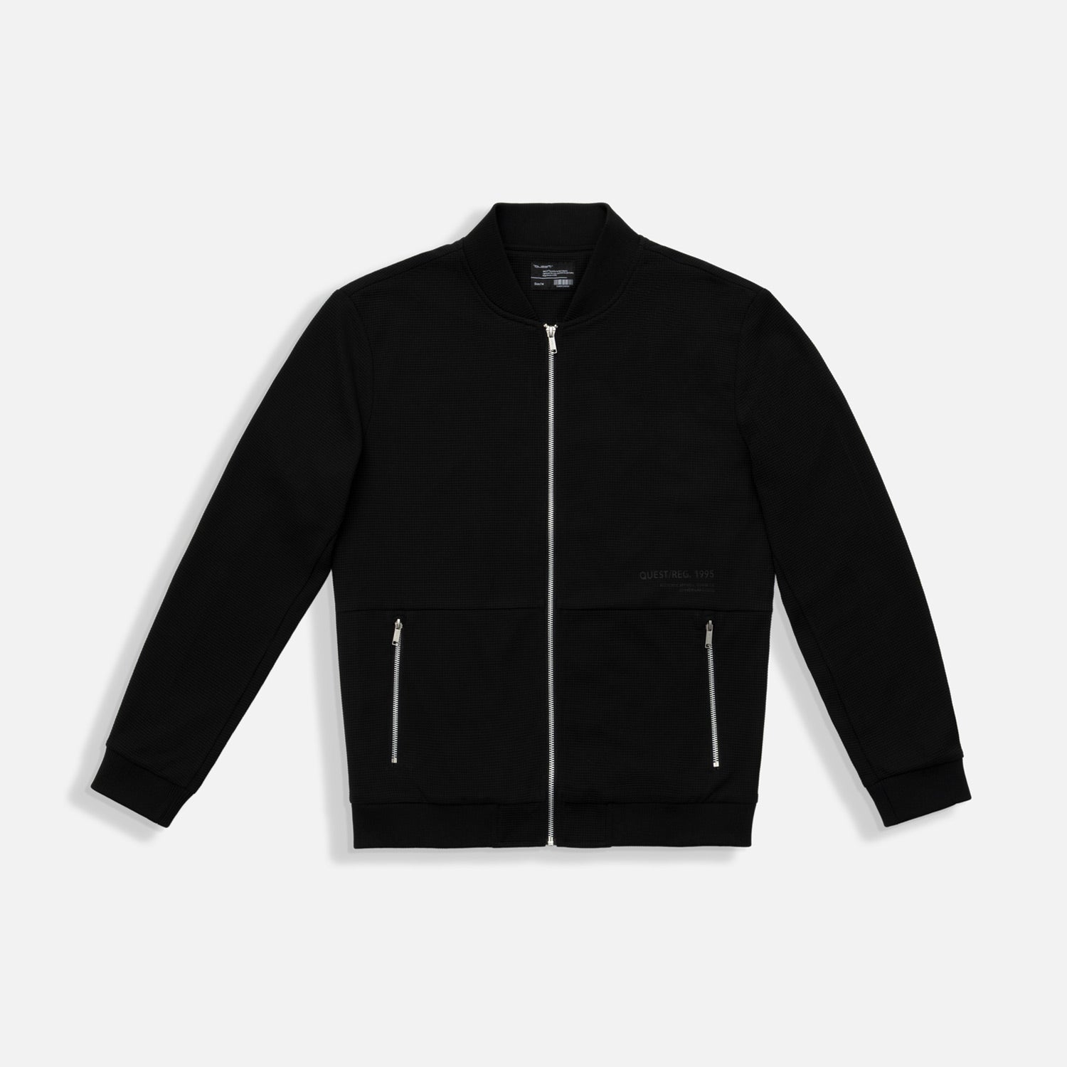CHAMARRA BOMBER COLOR NEGRO
