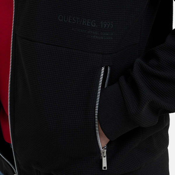 CHAMARRA BOMBER COLOR NEGRO