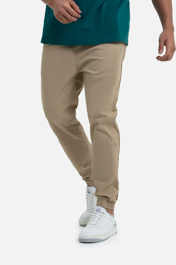 PANTALON JOGGER COLOR BEIGE
