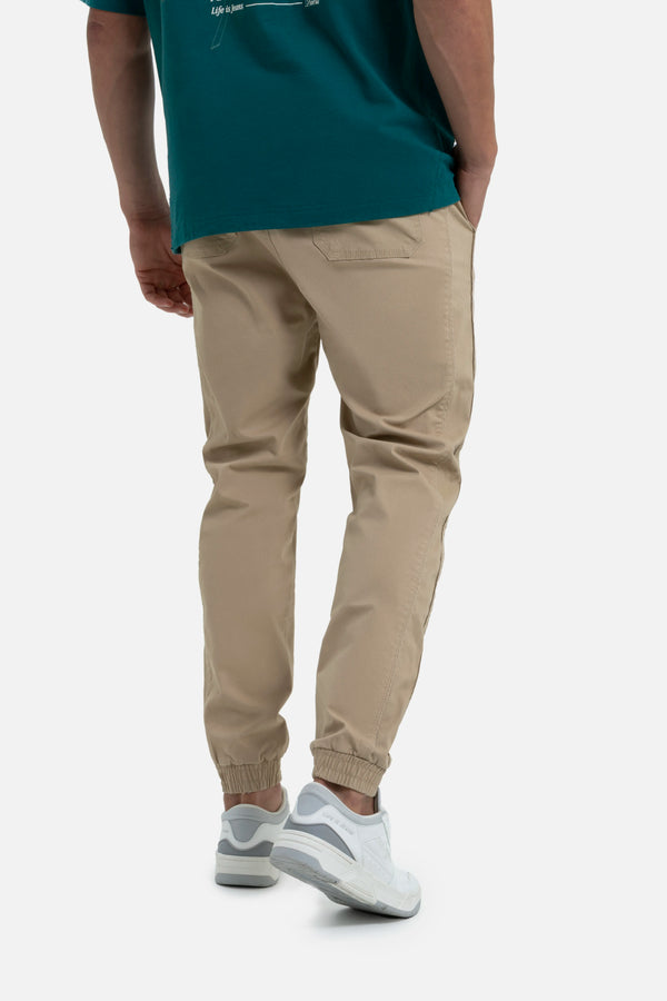 PANTALON JOGGER COLOR BEIGE