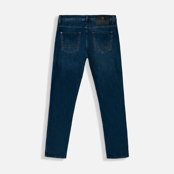 JEANS 5 BOLSILLOS COLOR AZUL OSCURO