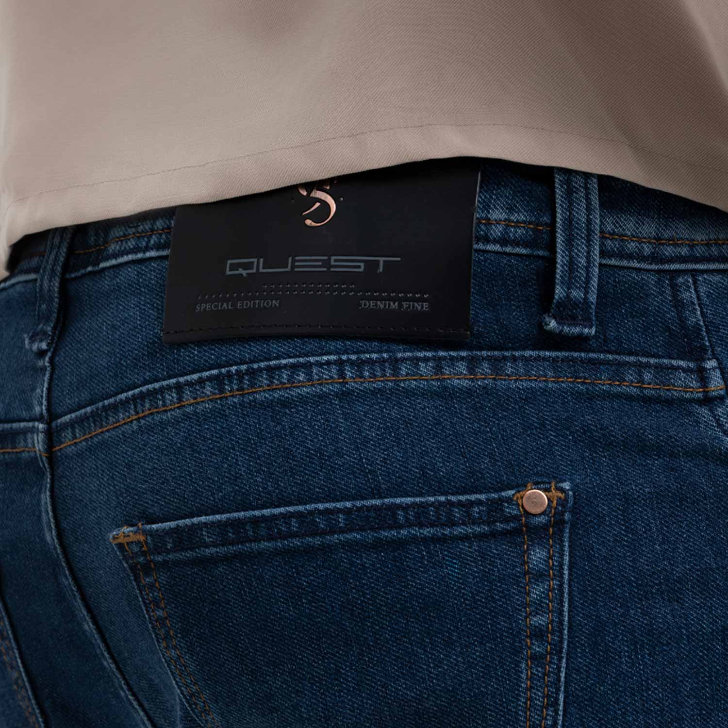 JEANS 5 BOLSILLOS COLOR AZUL OSCURO