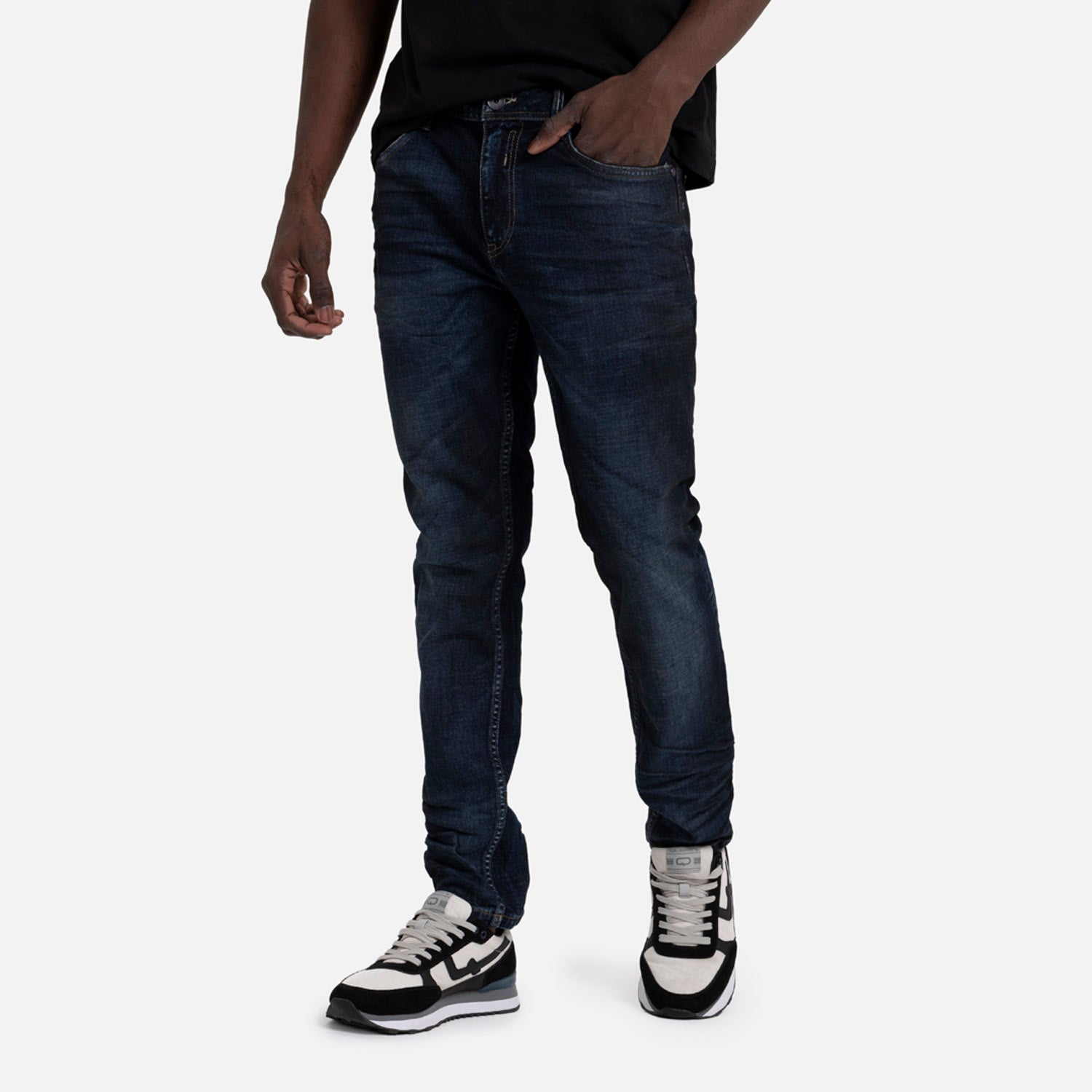 JEANS 5 BOLSILLOS COLOR AZUL OSCURO