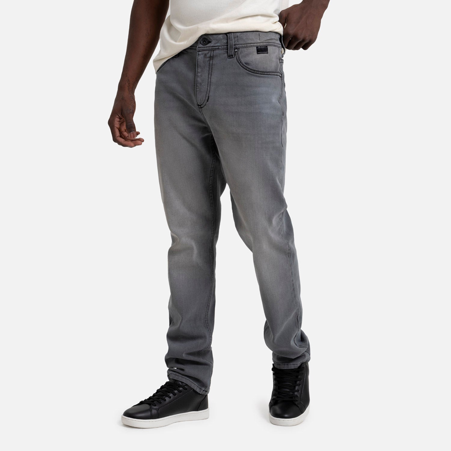 JEANS 5 BOLSILLOS COLOR GRIS OSCURO