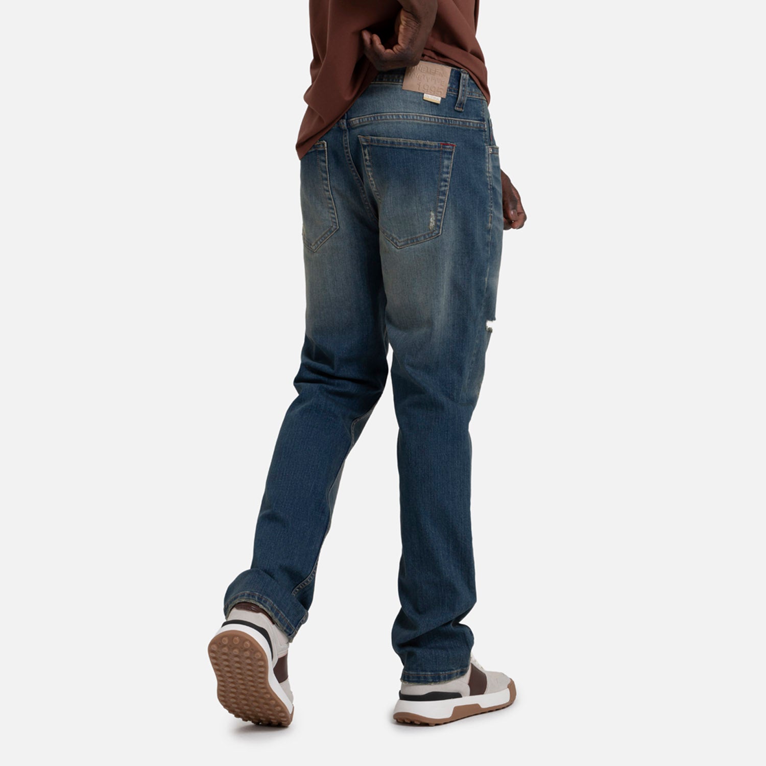 JEANS 5 BOLSILLOS COLOR AZUL MEDIO