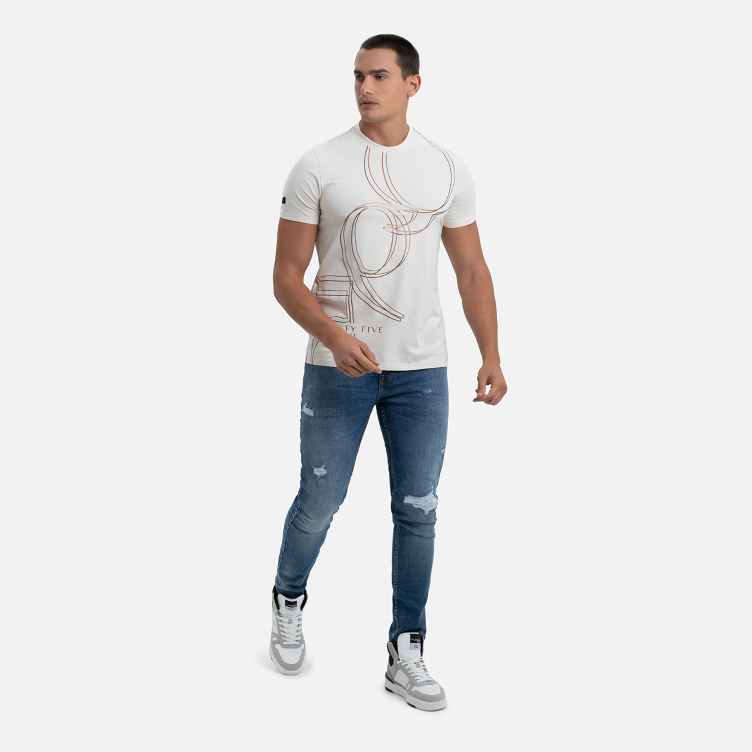 JEANS 5 BOLSILLOS COLOR AZUL MEDIO