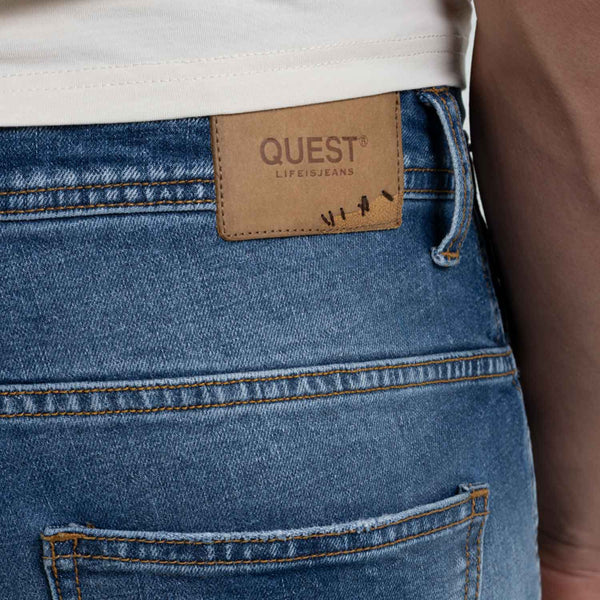 JEANS 5 BOLSILLOS COLOR AZUL MEDIO