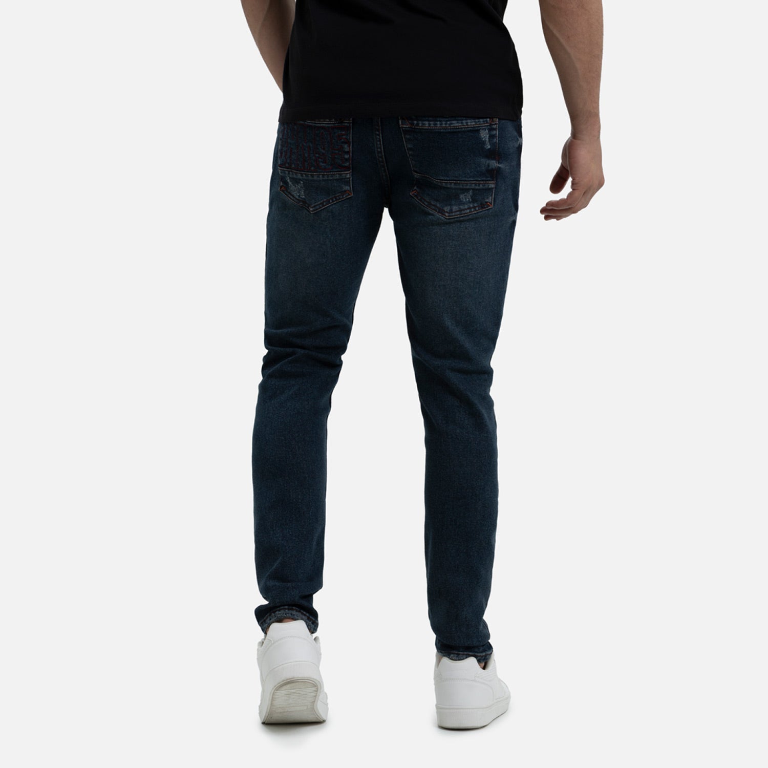 JEANS 5 BOLSILLOS COLOR AZUL OSCURO