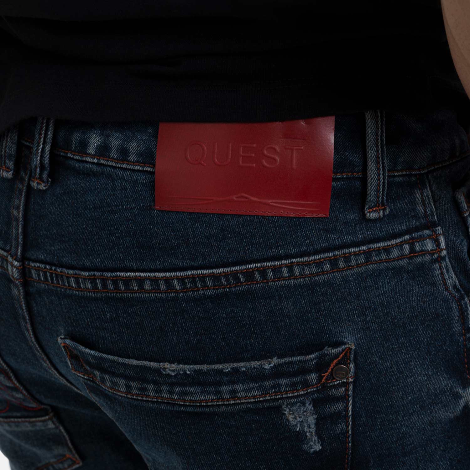 JEANS 5 BOLSILLOS COLOR AZUL OSCURO