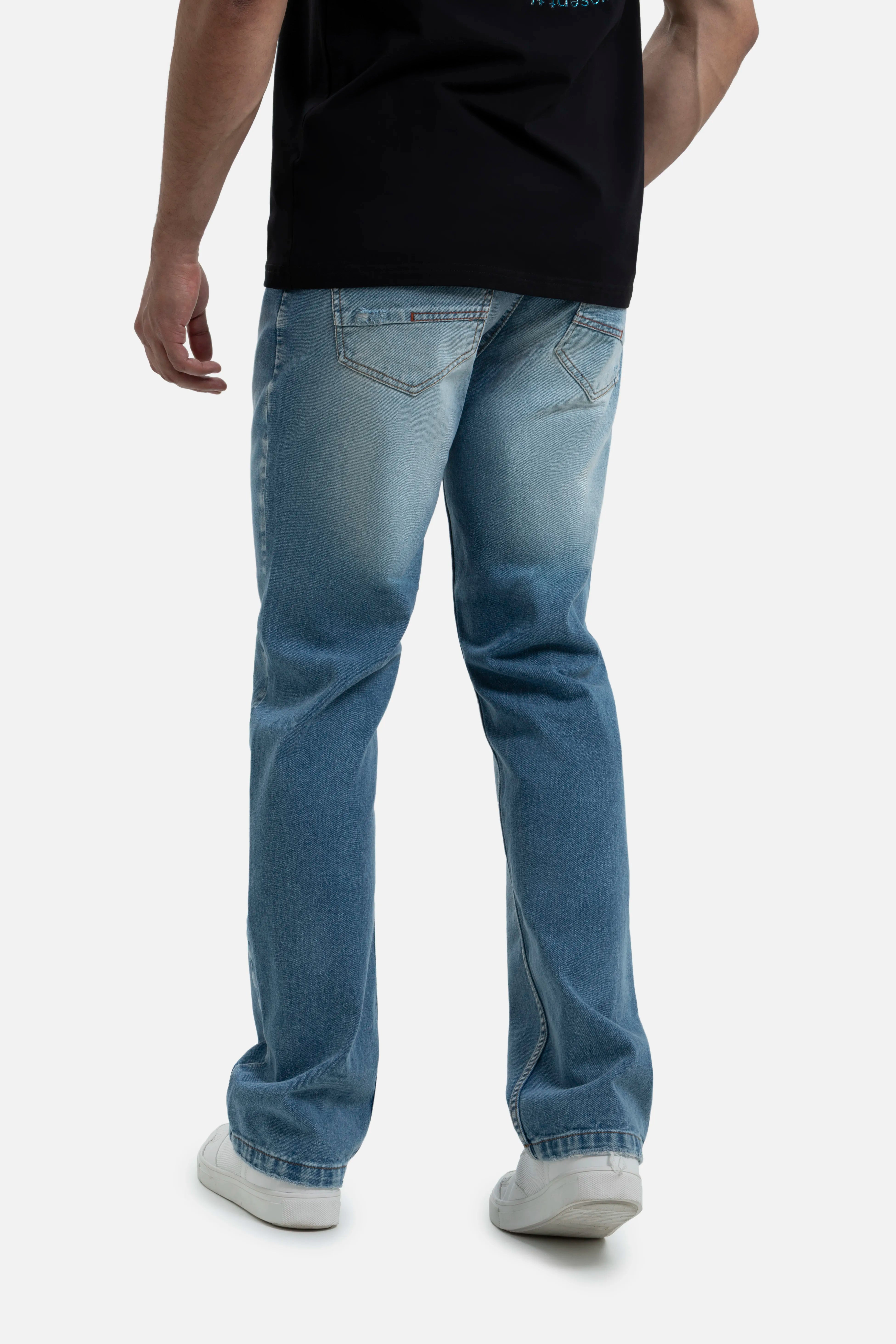 JEANS 5 BOLSILLOS COLOR AZUL MEDIO