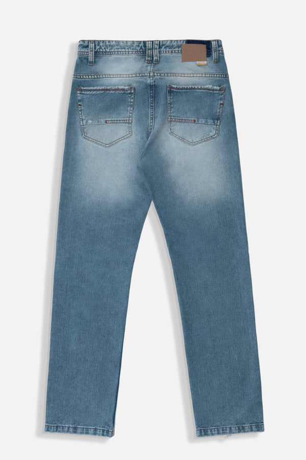 JEANS 5 BOLSILLOS COLOR AZUL MEDIO