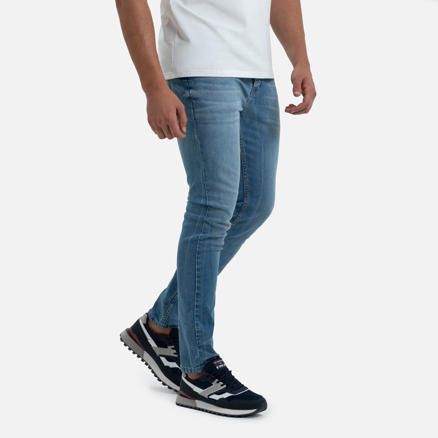 JEANS 5 BOLSILLOS COLOR AZUL MEDIO