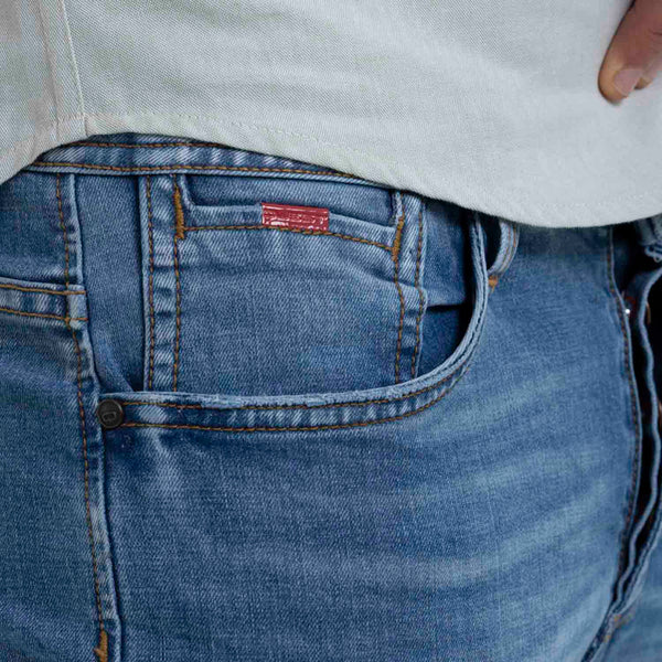 JEANS 5 BOLSILLOS COLOR AZUL MEDIO