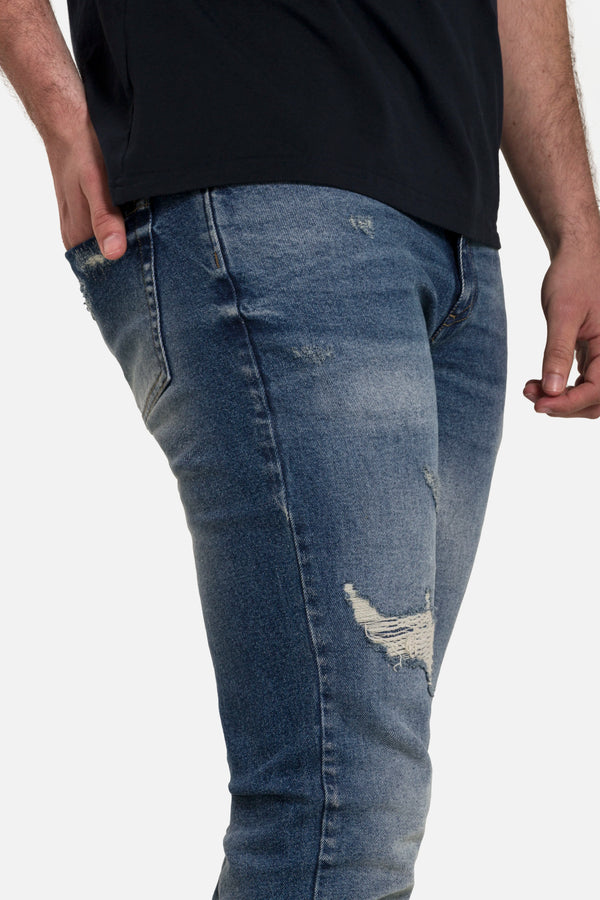 JEANS 5 BOLSILLOS COLOR AZUL MEDIO