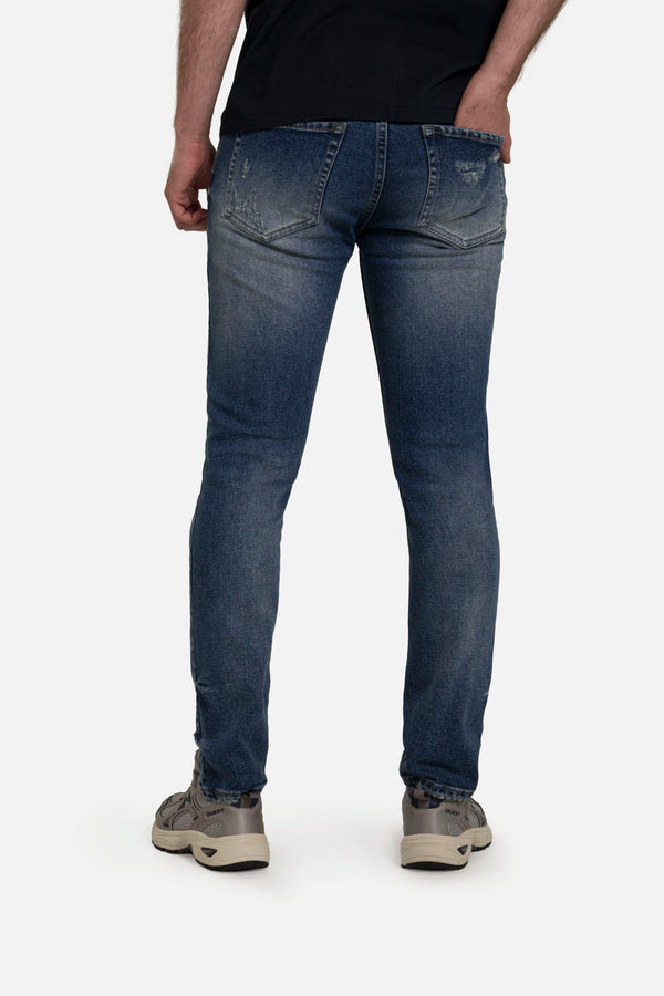 JEANS 5 BOLSILLOS COLOR AZUL MEDIO