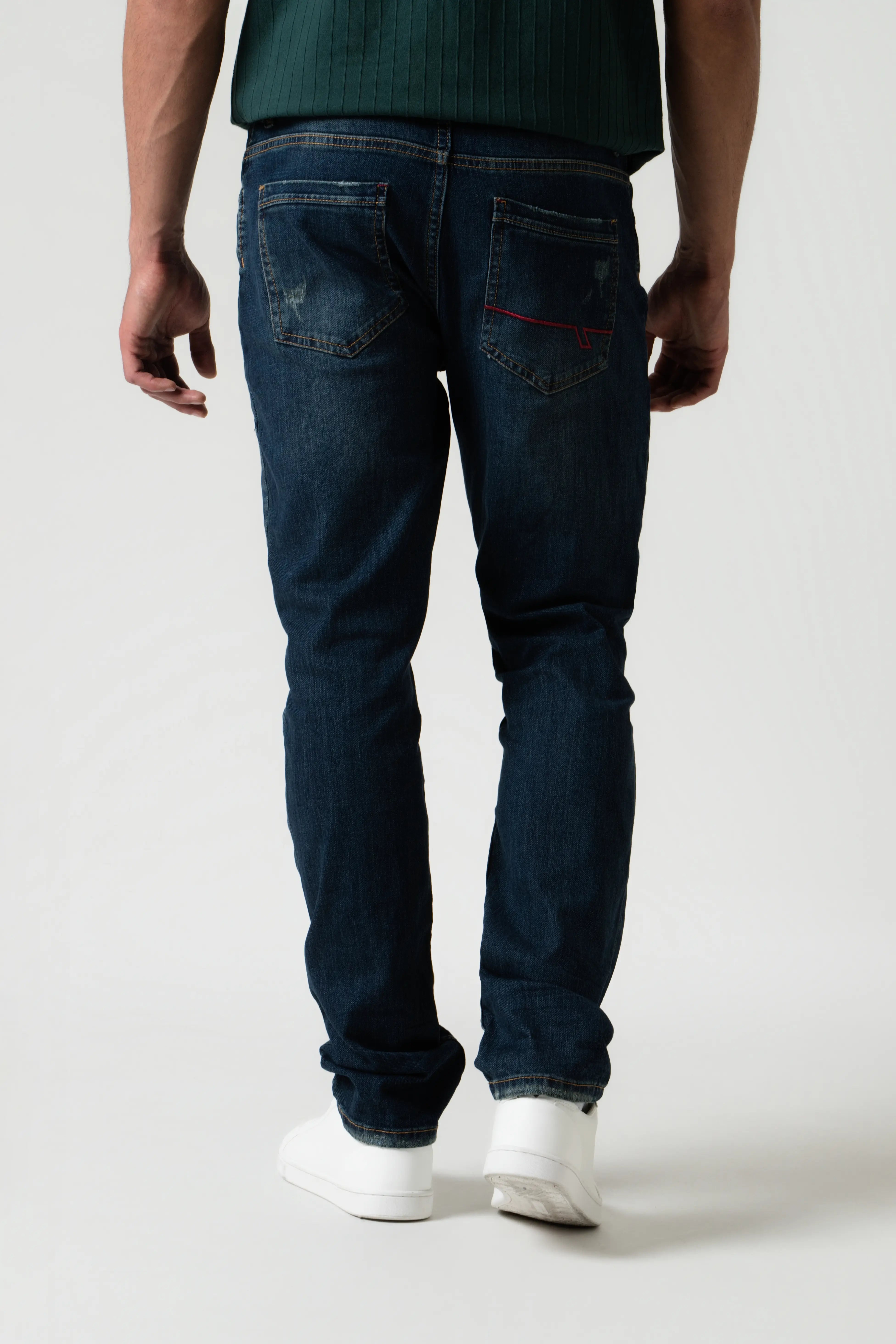 JEANS 5 BOLSILLOS COLOR AZUL MEDIO