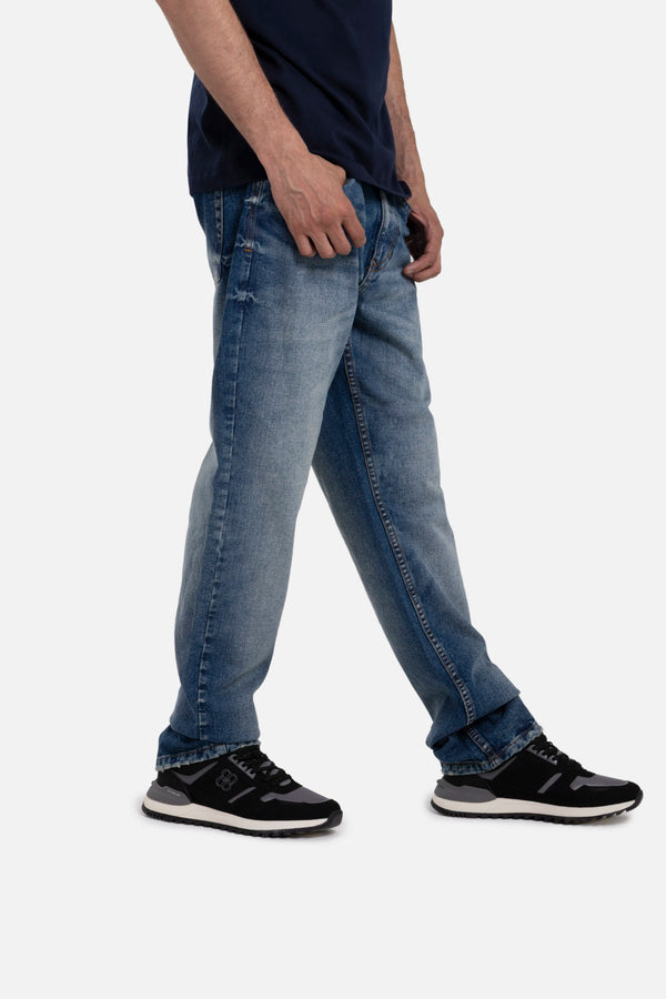 JEANS 5 BOLSILLOS COLOR AZUL OSCURO