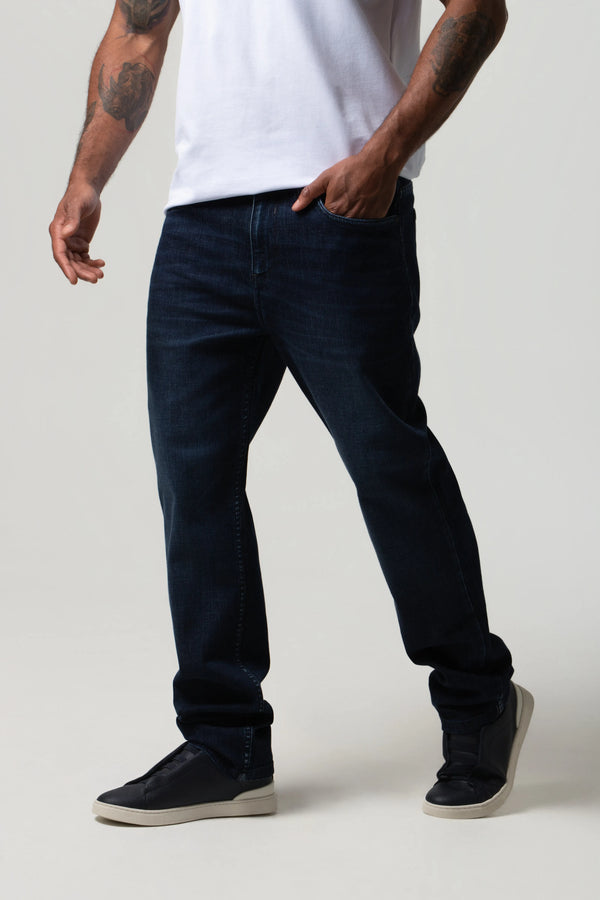 JEANS 5 BOLSILLOS COLOR AZUL OSCURO