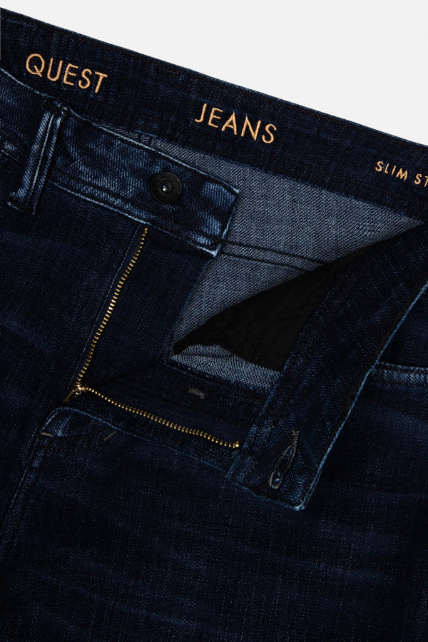 JEANS 5 BOLSILLOS COLOR AZUL OSCURO