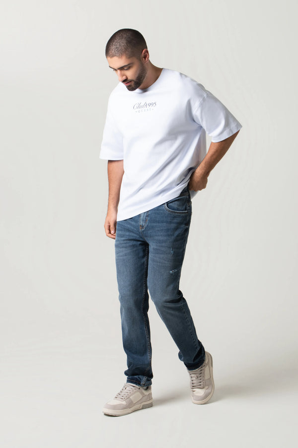 JEANS 5 BOLSILLOS COLOR AZUL OSCURO