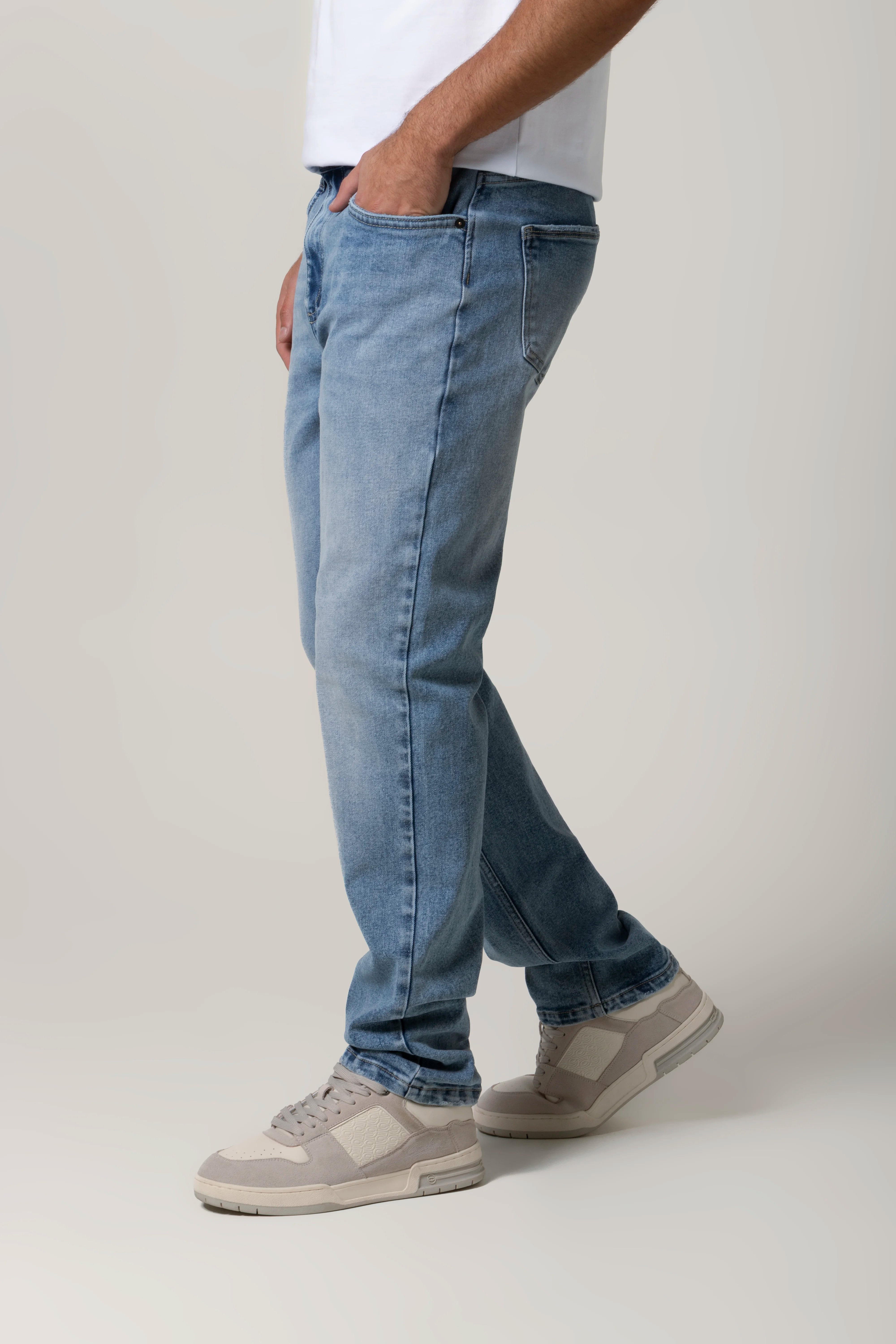 JEANS 5 BOLSILLOS COLOR AZUL MEDIO