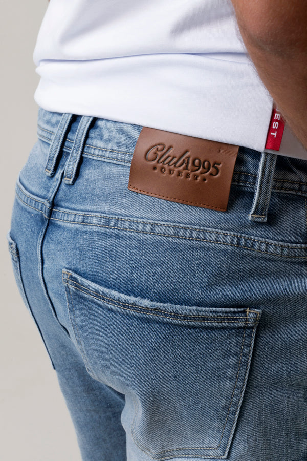 JEANS 5 BOLSILLOS COLOR AZUL MEDIO