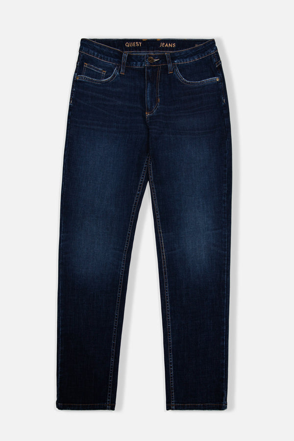 JEANS 5 BOLSILLOS COLOR AZUL OSCURO