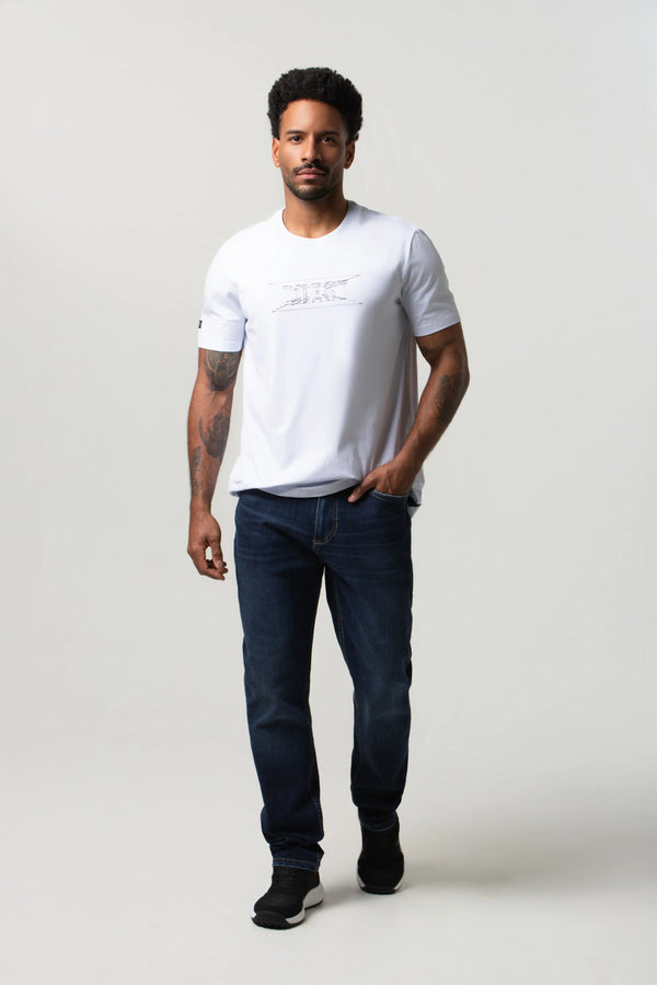JEANS 5 BOLSILLOS COLOR AZUL OSCURO
