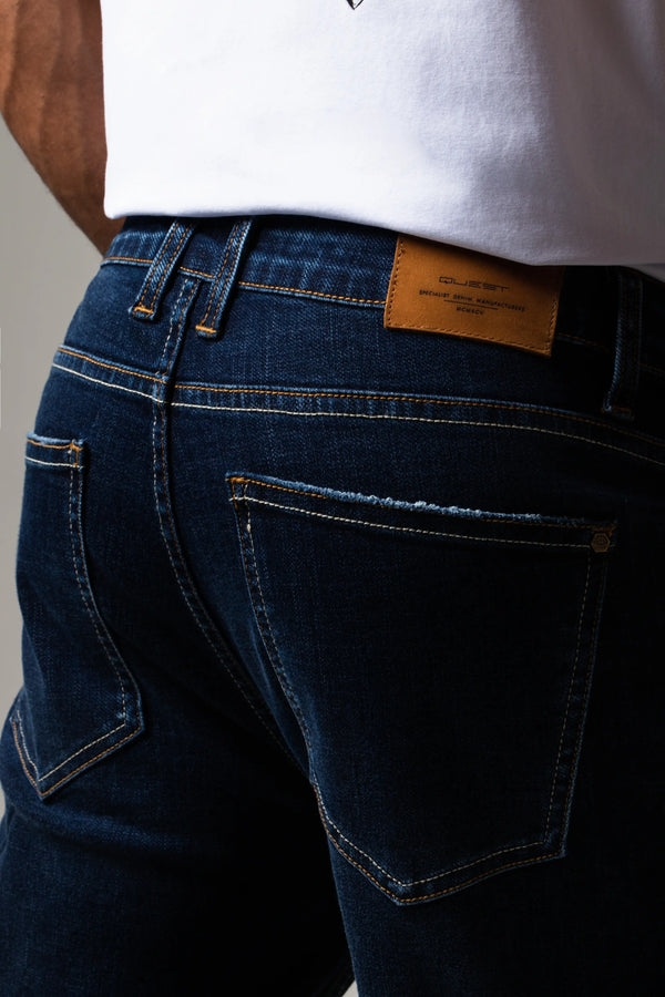 JEANS 5 BOLSILLOS COLOR AZUL OSCURO