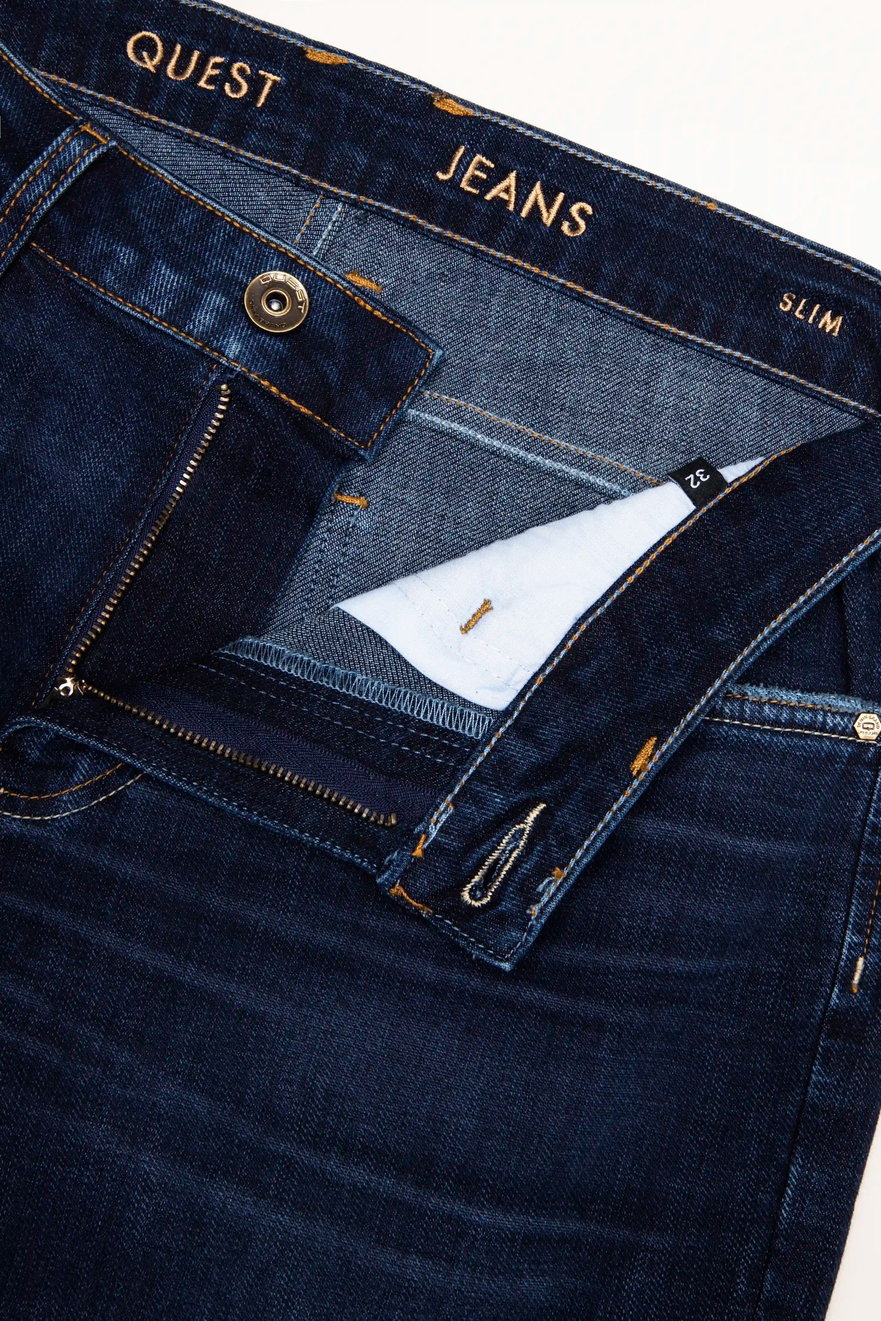 JEANS 5 BOLSILLOS COLOR AZUL OSCURO