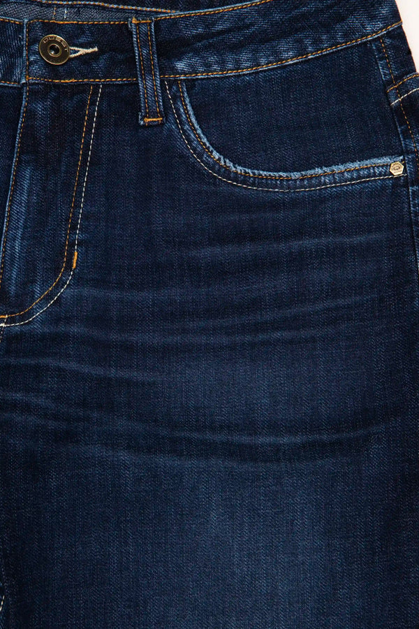 JEANS 5 BOLSILLOS COLOR AZUL OSCURO