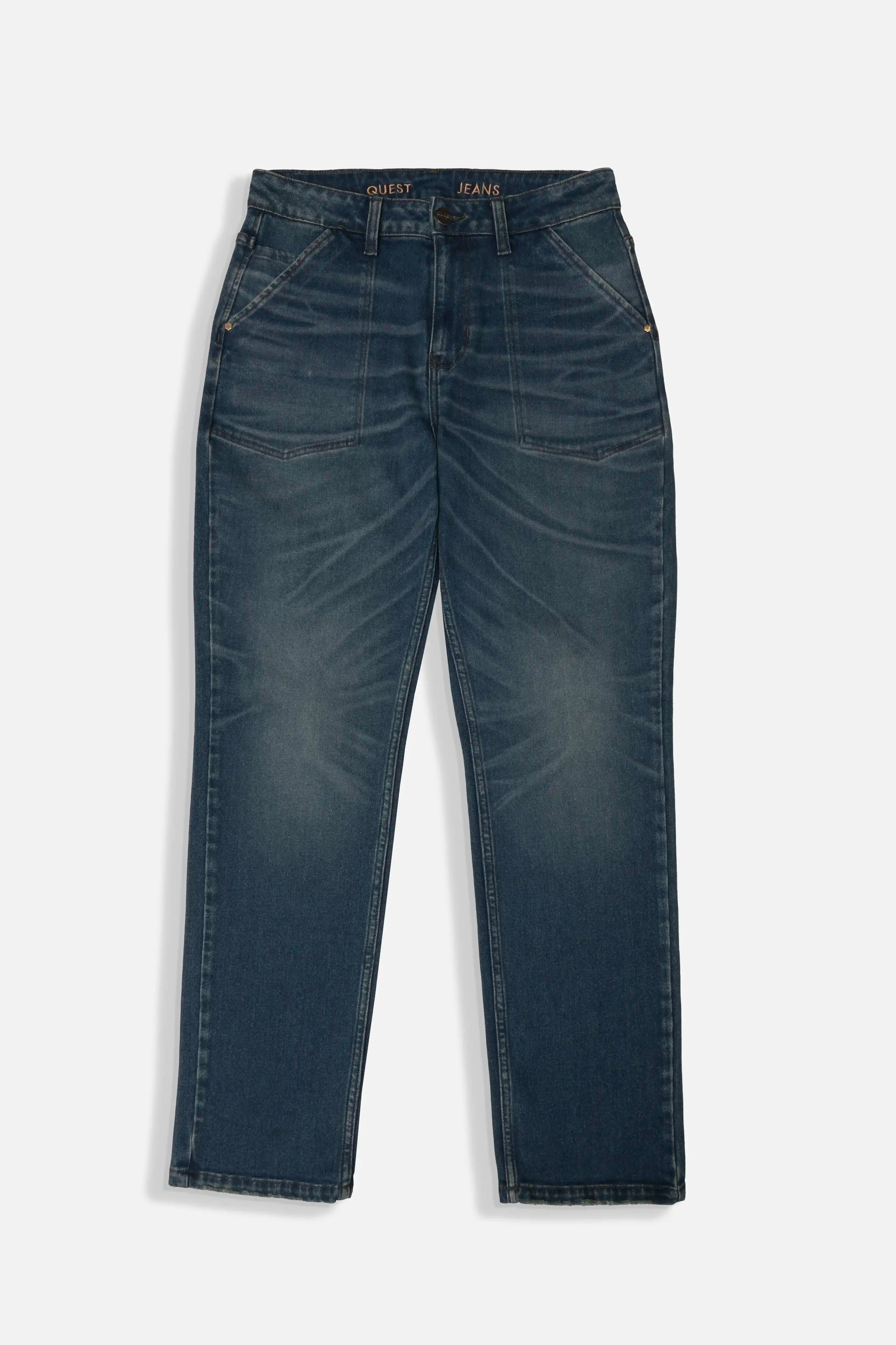 JEANS 5 BOLSILLOS COLOR AZUL OSCURO