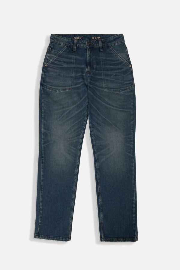 JEANS 5 BOLSILLOS COLOR AZUL OSCURO
