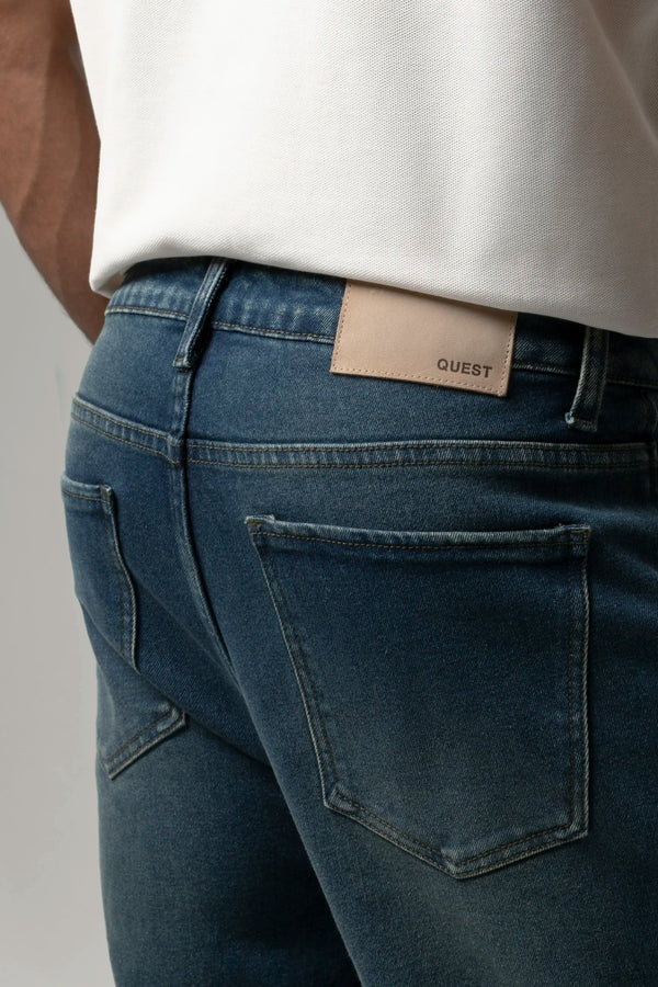 JEANS 5 BOLSILLOS COLOR AZUL OSCURO