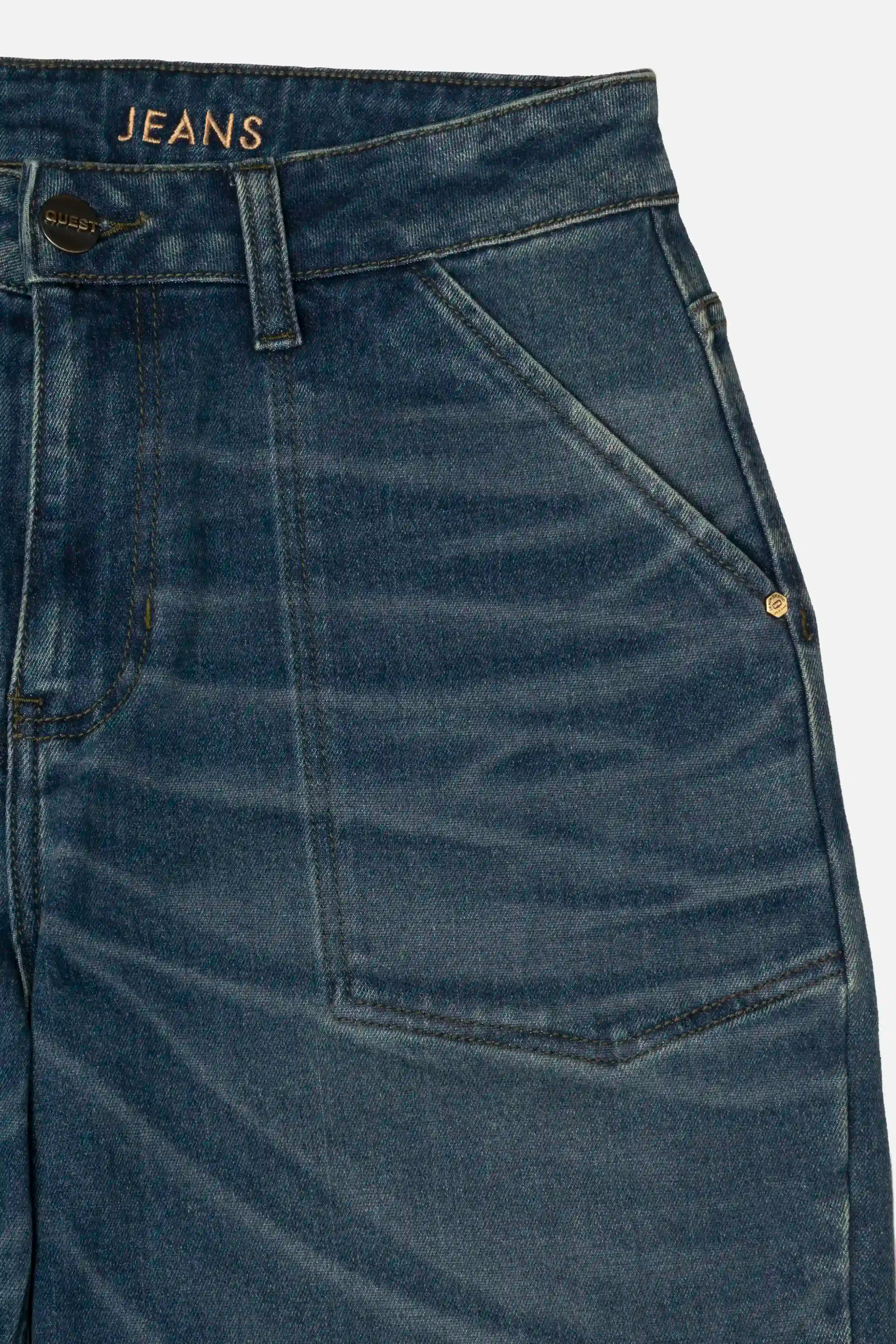JEANS 5 BOLSILLOS COLOR AZUL OSCURO