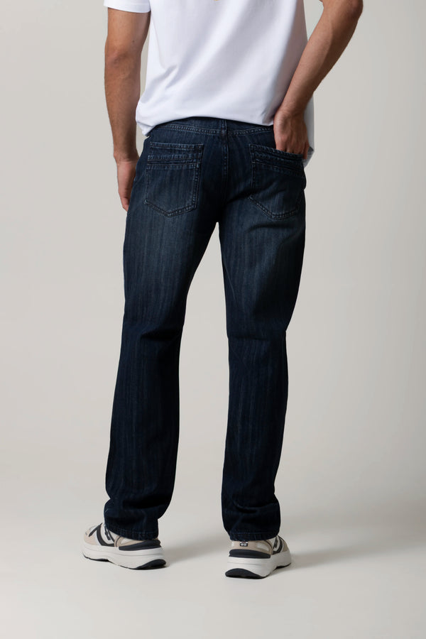 JEANS 5 BOLSILLOS COLOR AZUL OSCURO