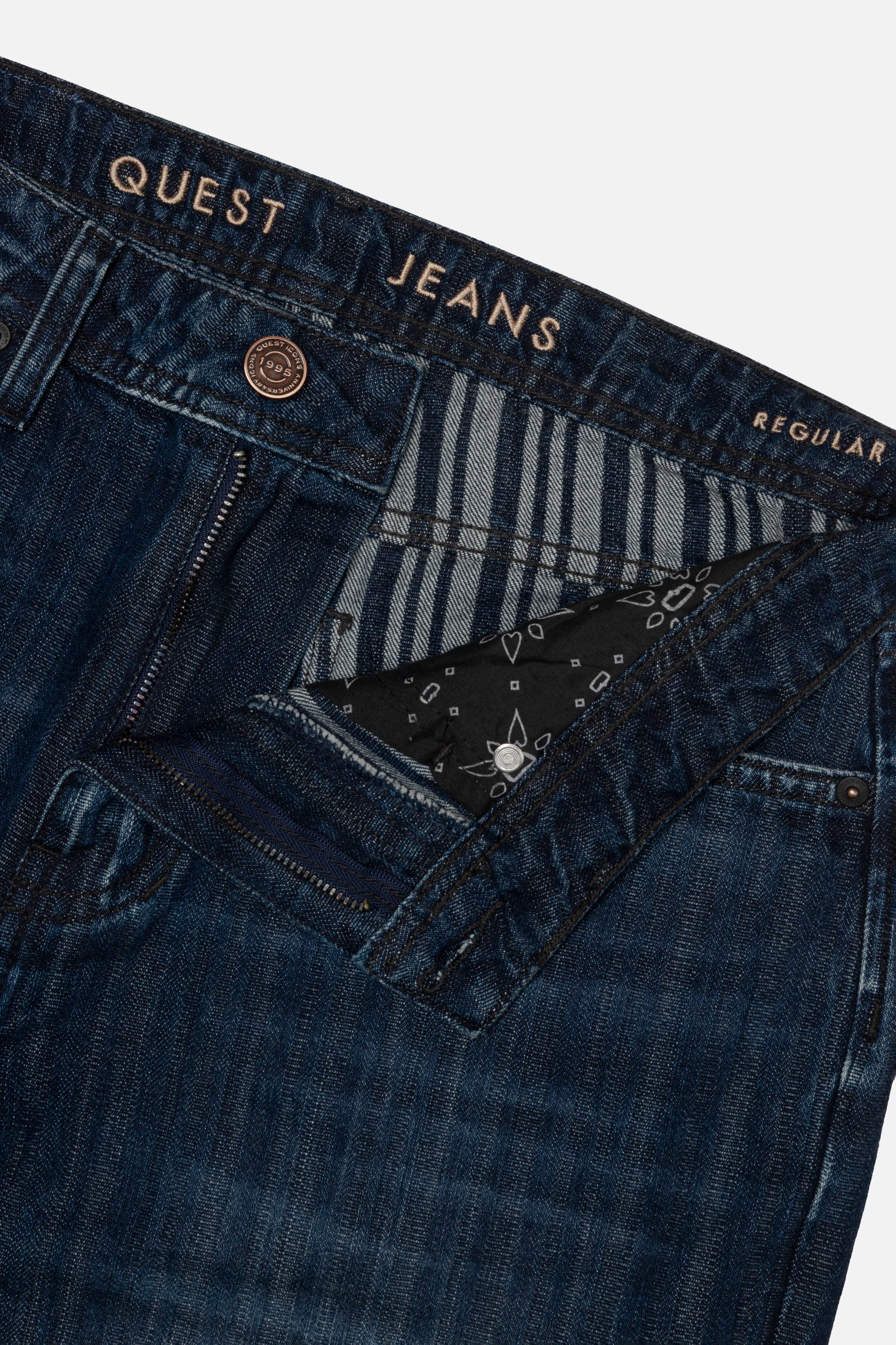 JEANS 5 BOLSILLOS COLOR AZUL OSCURO