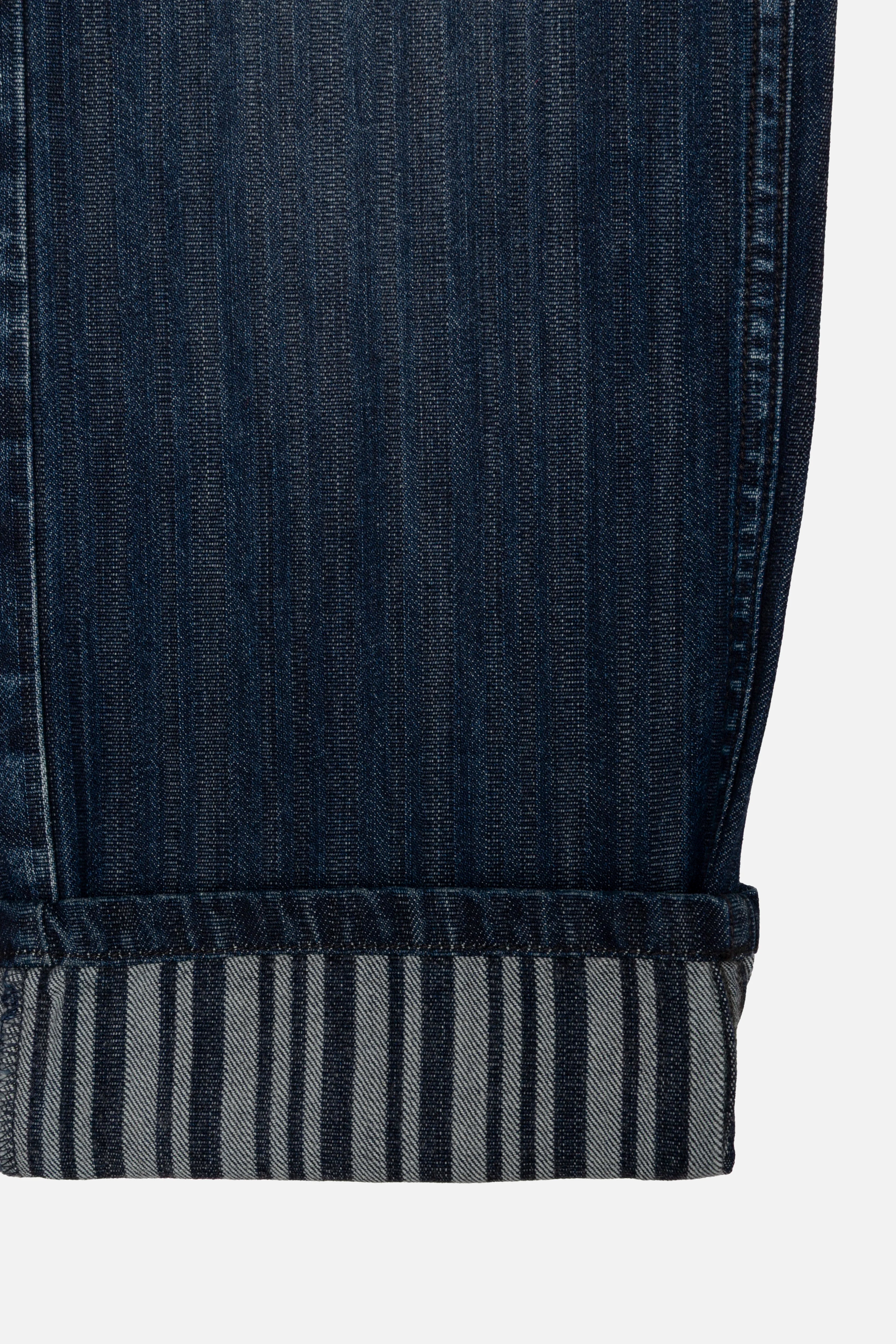 JEANS 5 BOLSILLOS COLOR AZUL OSCURO