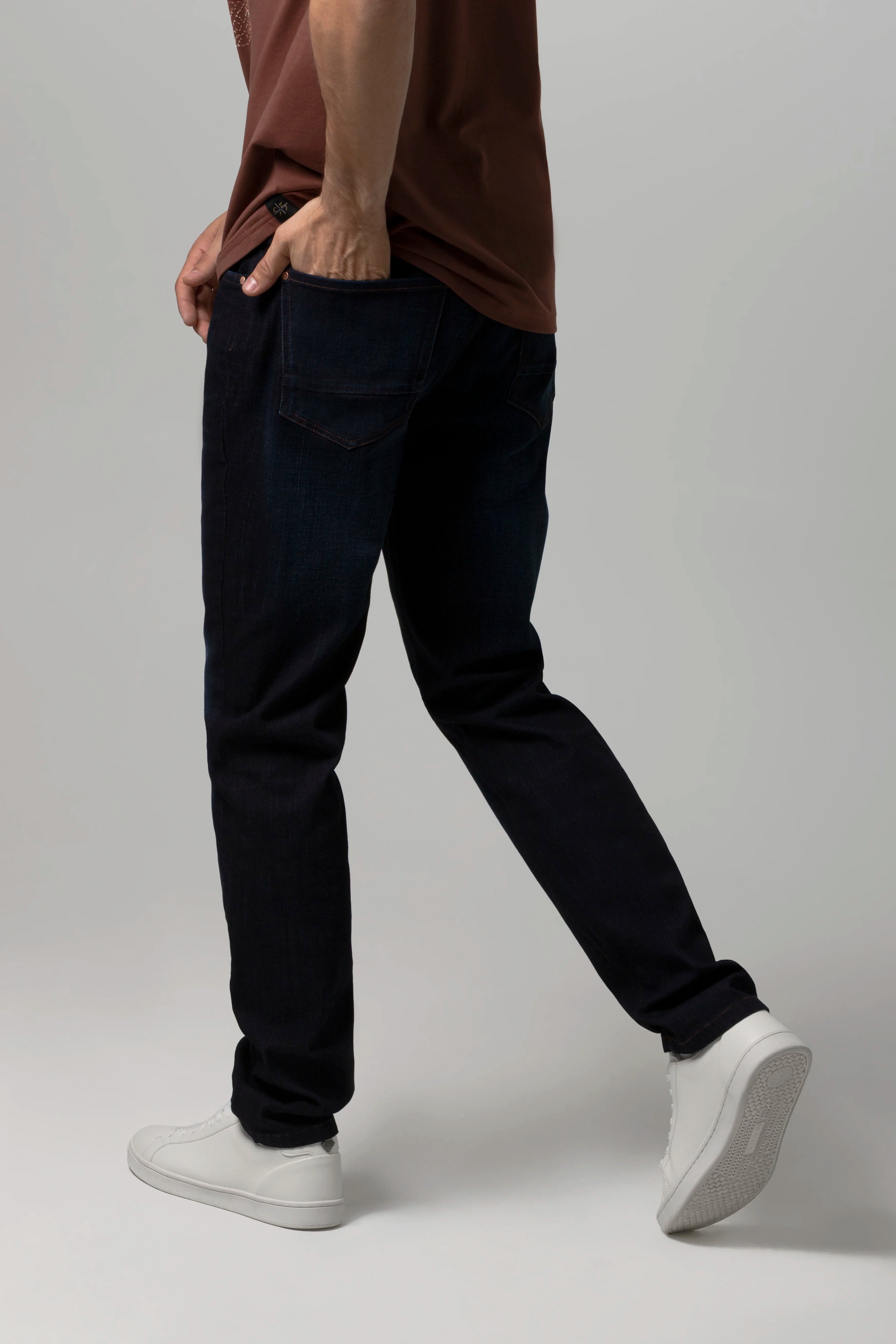 JEANS 5 BOLSILLOS COLOR AZUL OSCURO