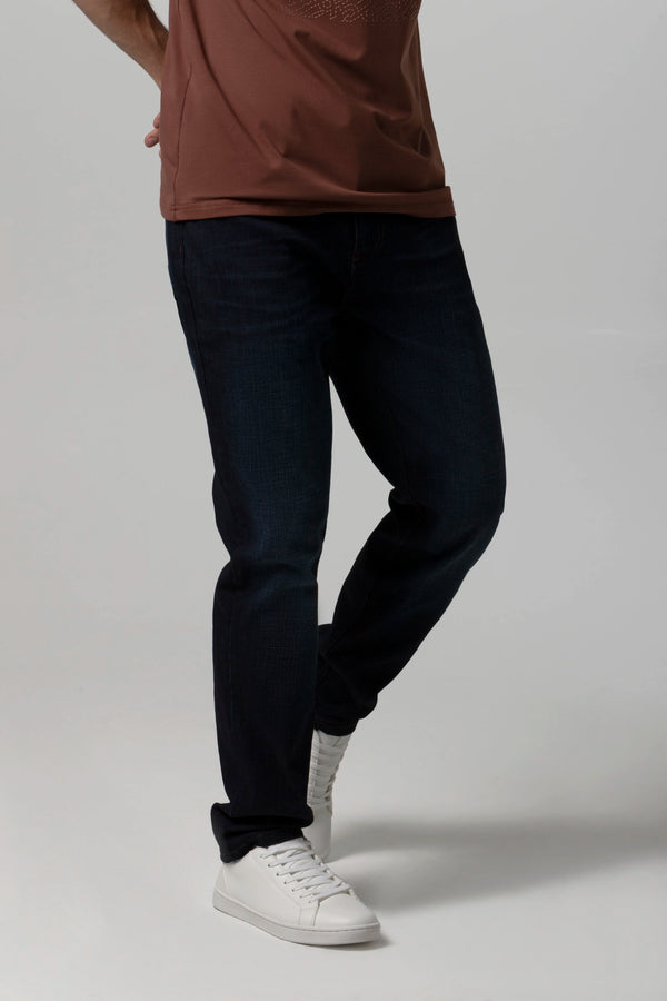 JEANS 5 BOLSILLOS COLOR AZUL OSCURO