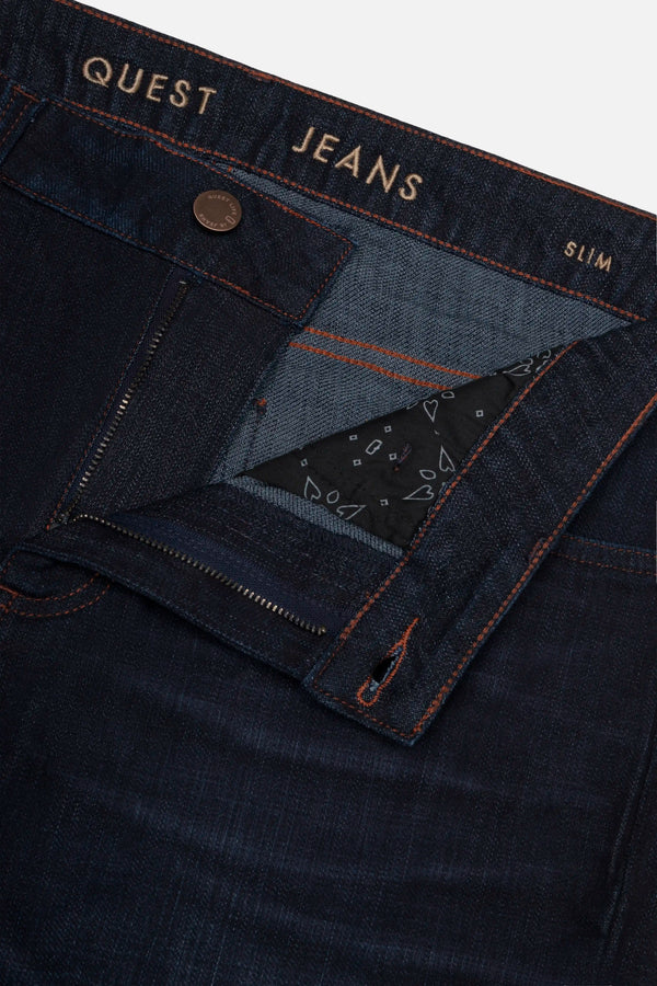 JEANS 5 BOLSILLOS COLOR AZUL OSCURO