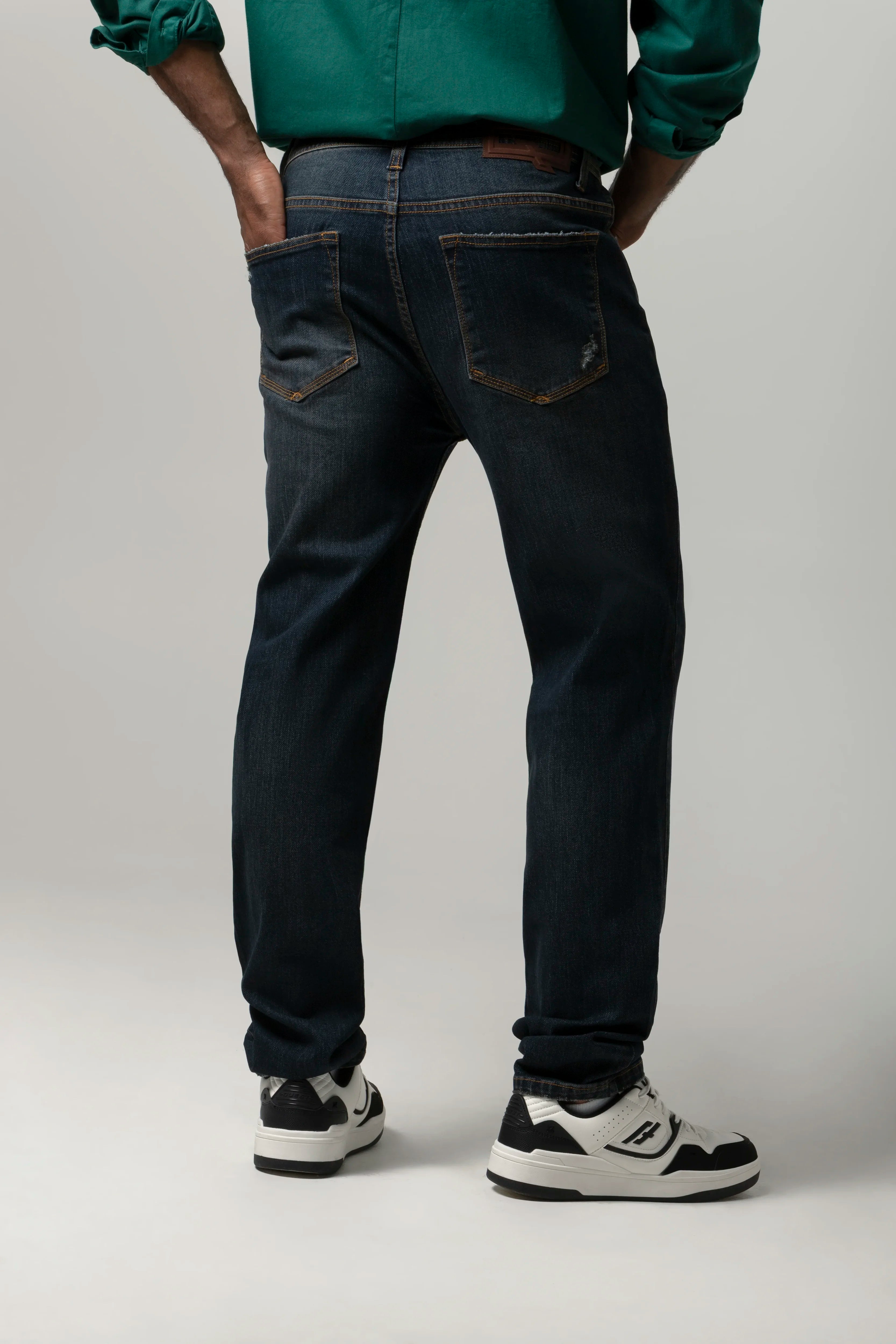 JEANS 5 BOLSILLOS COLOR AZUL OSCURO