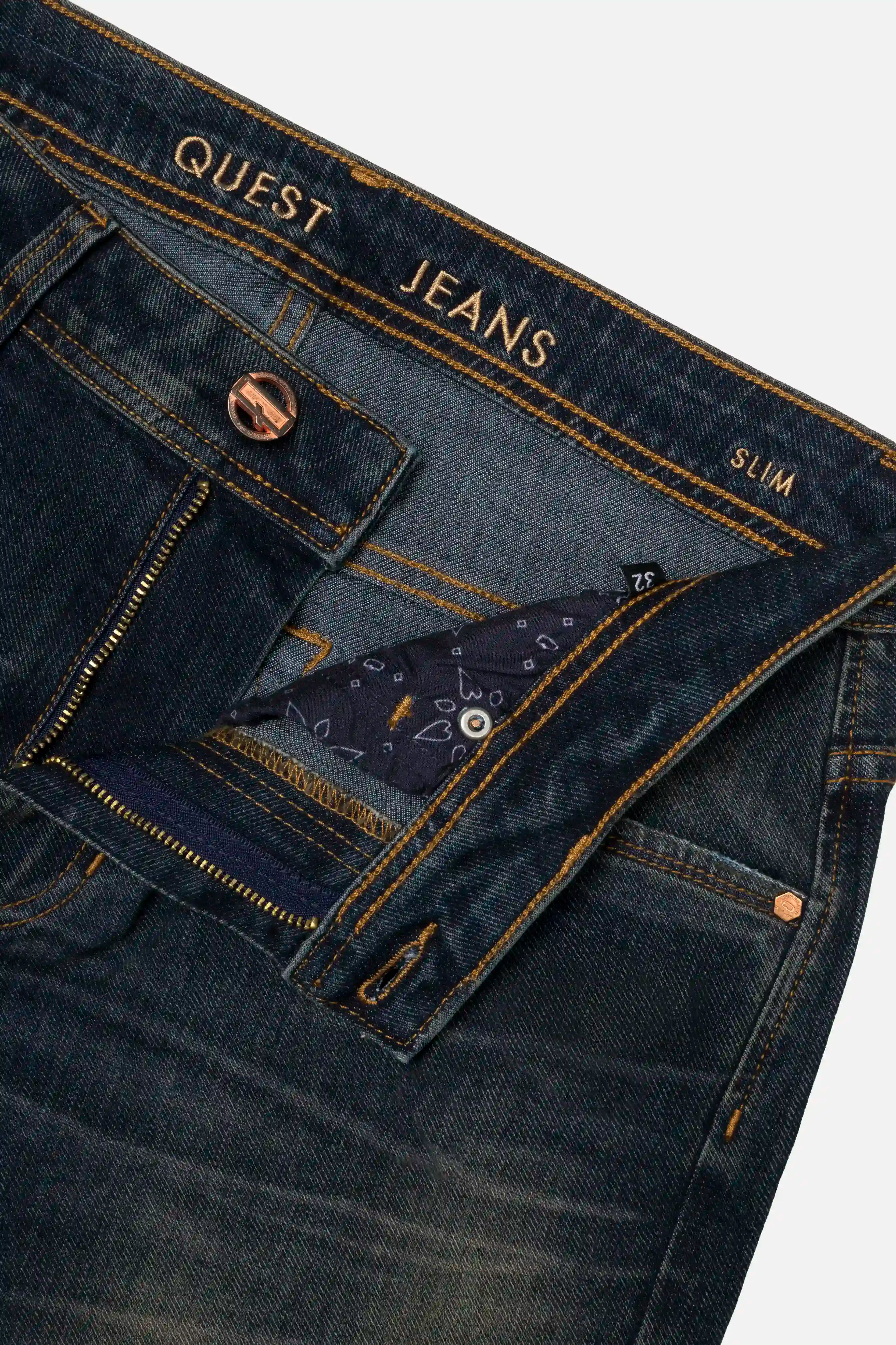 JEANS 5 BOLSILLOS COLOR AZUL OSCURO