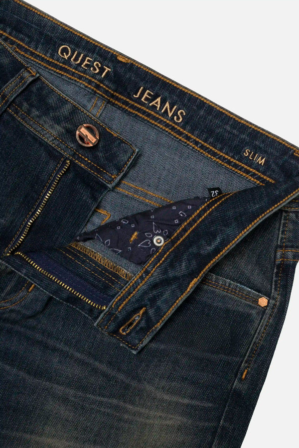 JEANS 5 BOLSILLOS COLOR AZUL OSCURO