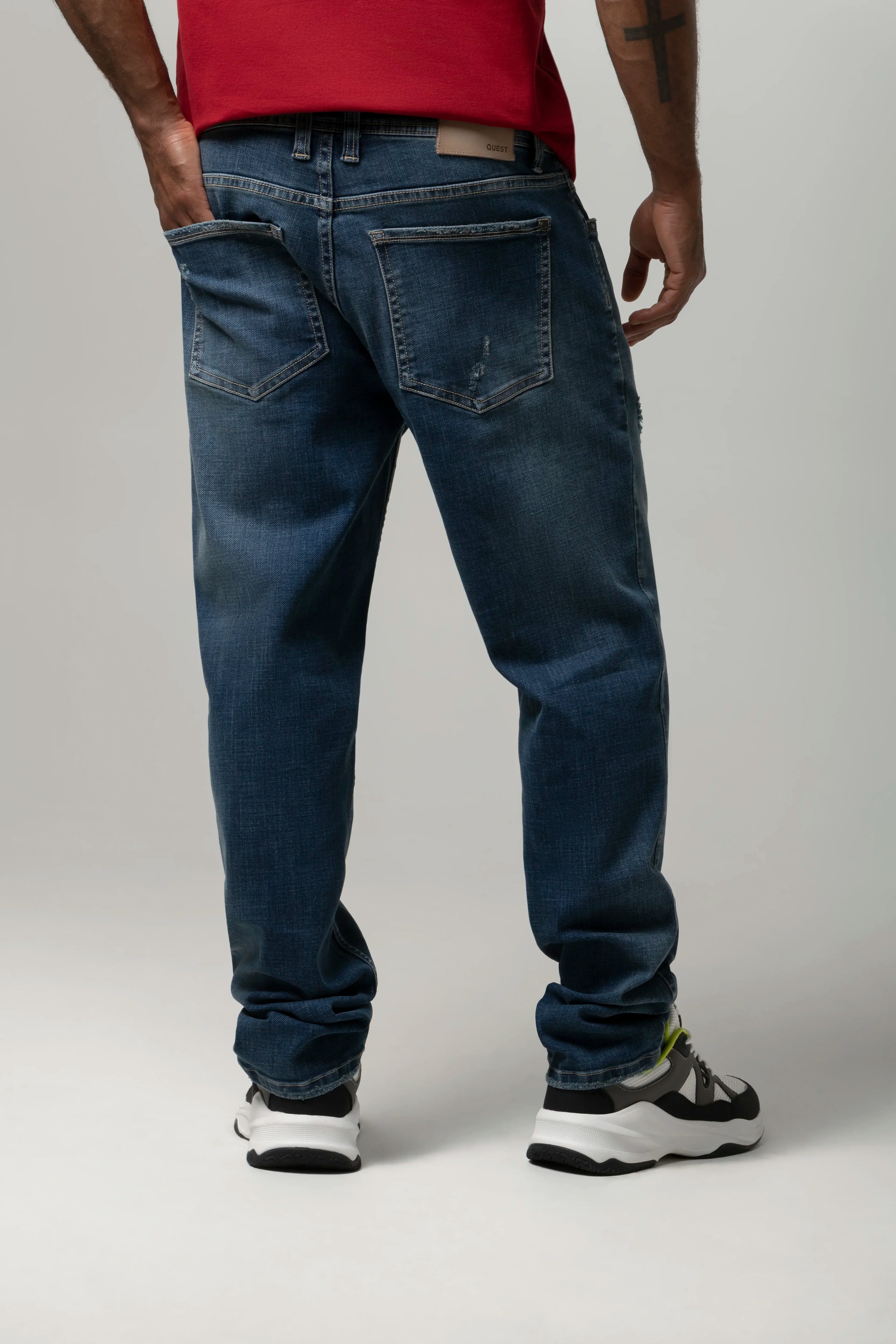 JEANS 5 BOLSILLOS COLOR AZUL MEDIO