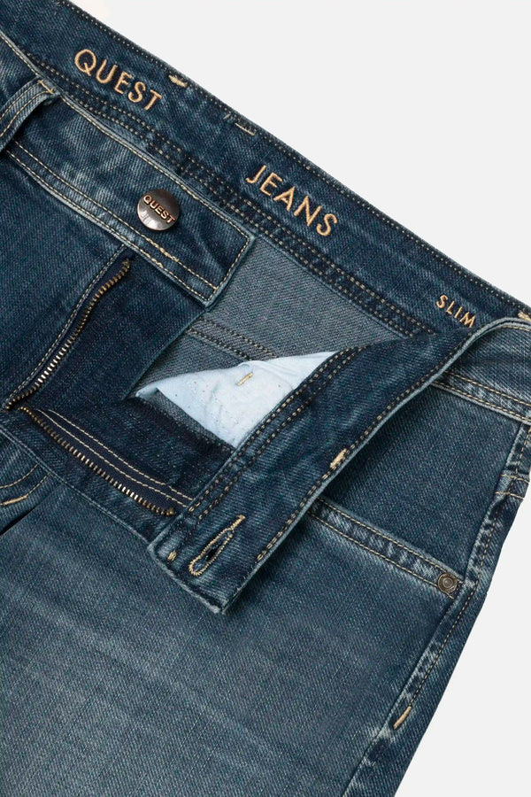 JEANS 5 BOLSILLOS COLOR AZUL MEDIO